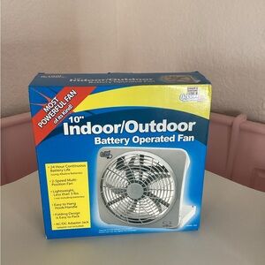 O2Cool 10" Indoor/Outdoor Battery or cord  Operated Fan camping